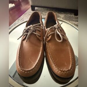 Sperry Tan Leather Boat Shoes